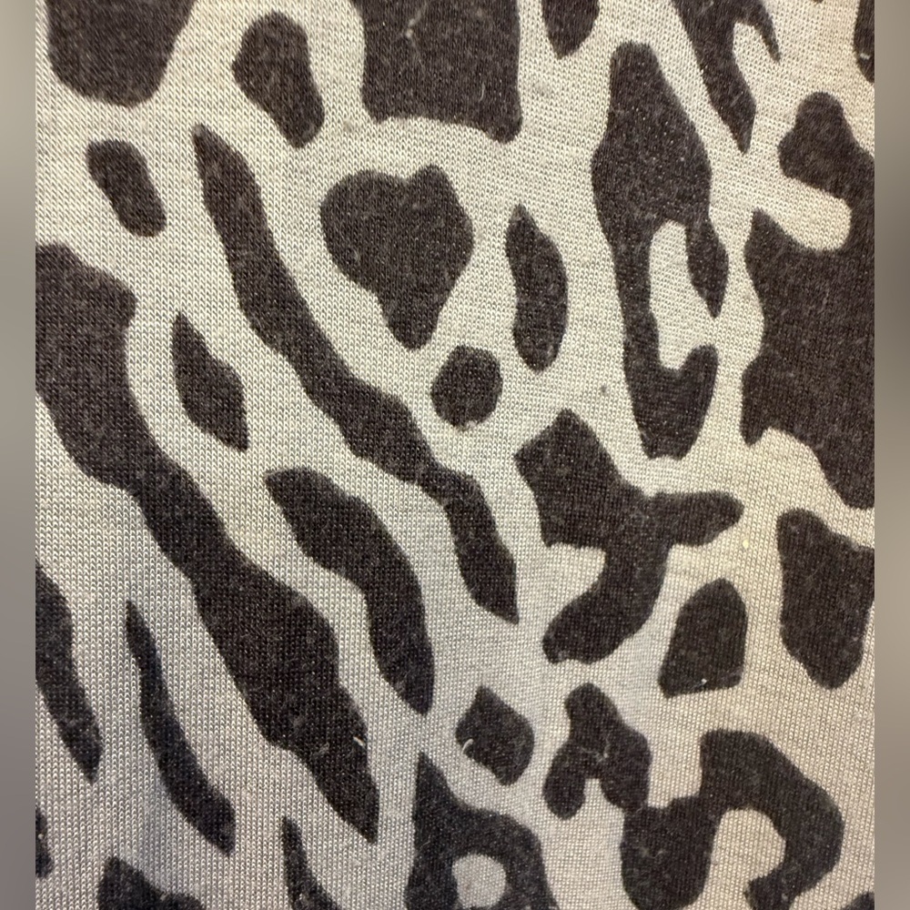 All Worthy by Hunter McGrady Animal Print Jersey Top 3X Mob wife safari cozy - Picture 2 of 3